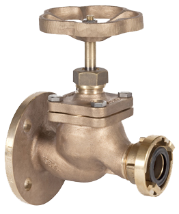 FIRE FIGHTING VALVE STRAIGHT BRONZE FLANGED DIN PN 16